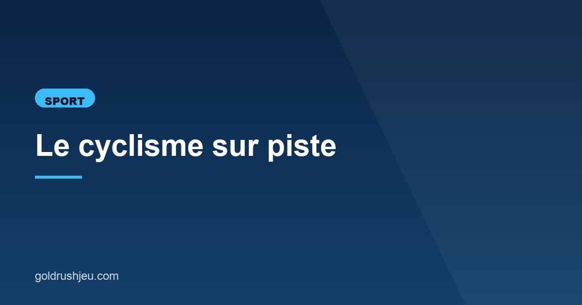 Illustration de l'article consacré au cyclisme sur piste