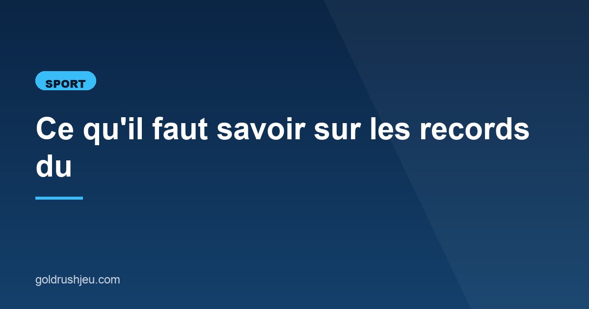 Illustration de l'article consacré aux records du handball