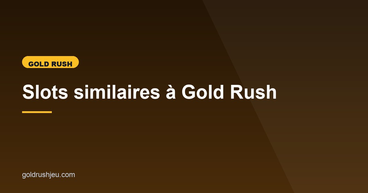 Illustration de l'article consacré aux alternatives à Gold Rush